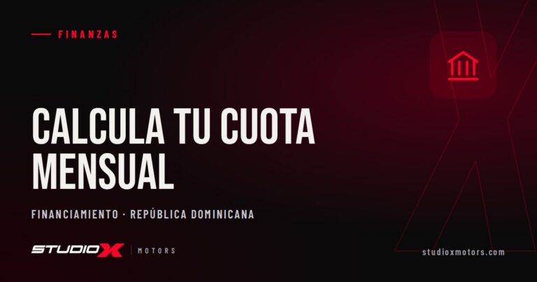 Cómo calcular la cuota de un préstamo de vehículo en RD