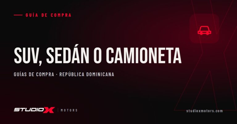 SUV, sedán o camioneta: ¿qué vehículo elegir para Santo Domingo?